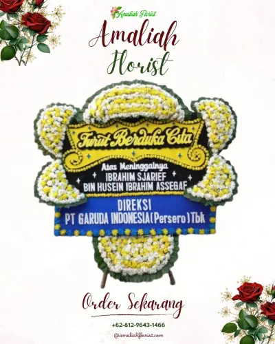 Papan Bunga Duka di Rumah Duka Santo Michael (rs Antonius)