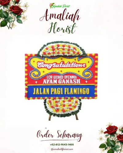 Bunga Papan Congratulation di Rumah Duka Santo Michael (rs Antonius)